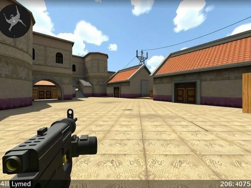Counter Strike 1.6 weapon collection on a computer screen