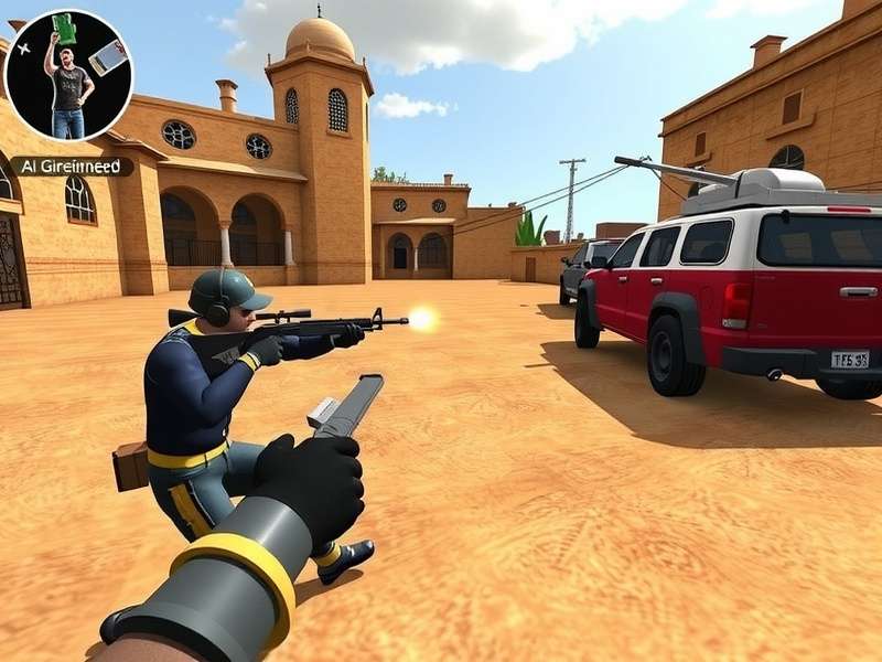 Roblox Counter Strike Gameplay Screenshot showing tactical FPS action