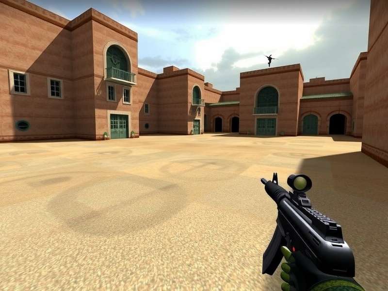 Counter-Strike 1.6 gameplay in browser interface