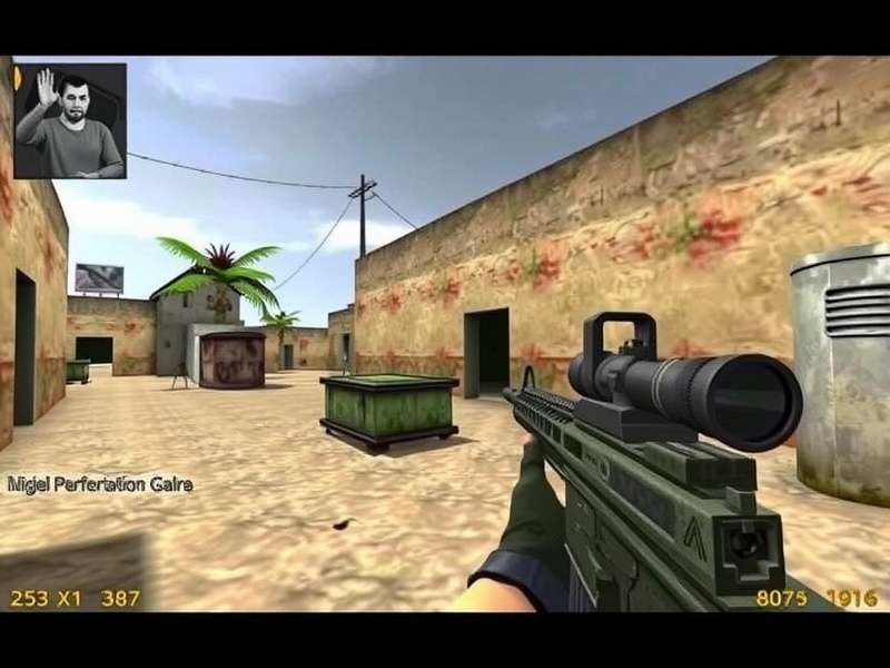 Counter Strike 1.6 Warzone mod intense gameplay screenshot showing custom weapons and HUD