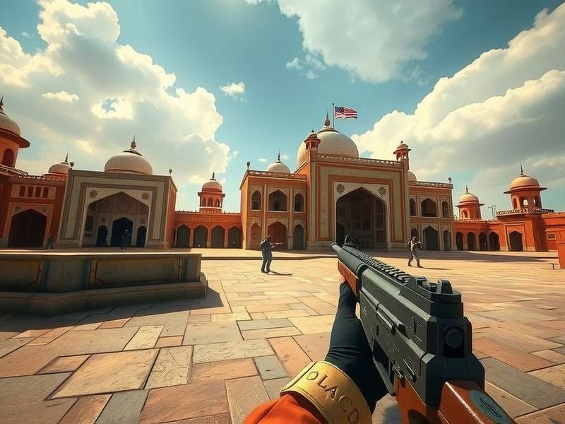 CS:GO Team executing a tactical site execute on Mirage