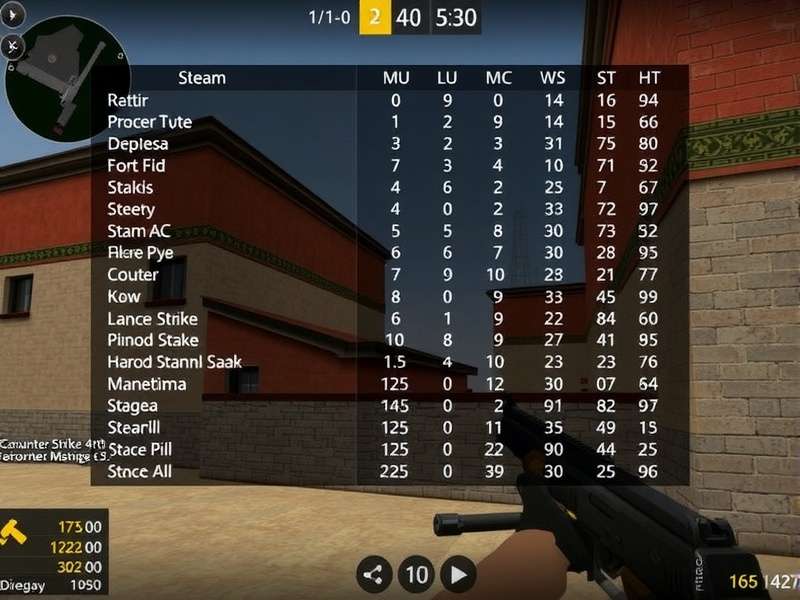 Counter Strike 2 Steam Charts visualization showing player count trends over time