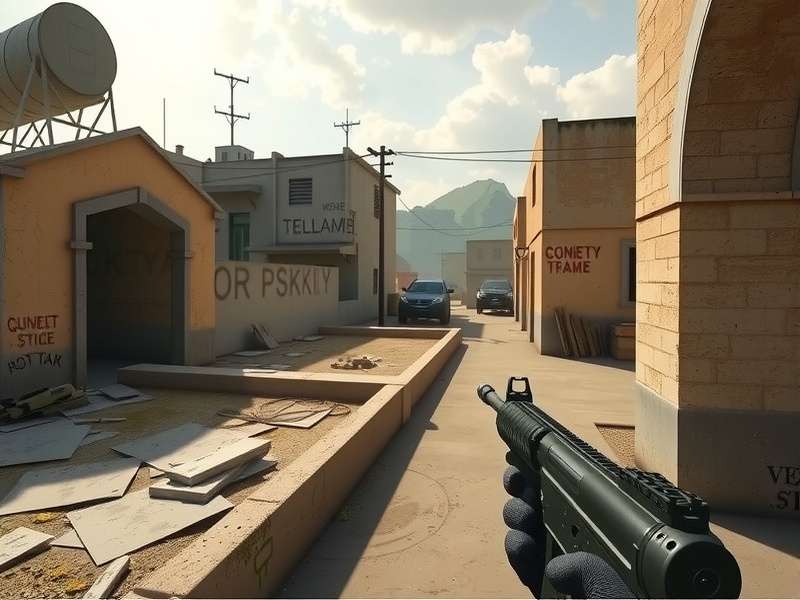 Counter Strike 2 tactical gameplay showing team coordination on Mirage