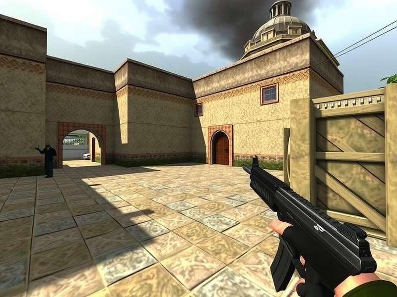 Counter Strike 2 Online gameplay screenshot showing a competitive match on Dust II
