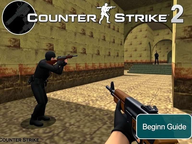 Counter Strike 2 gameplay scene with players in a tense match