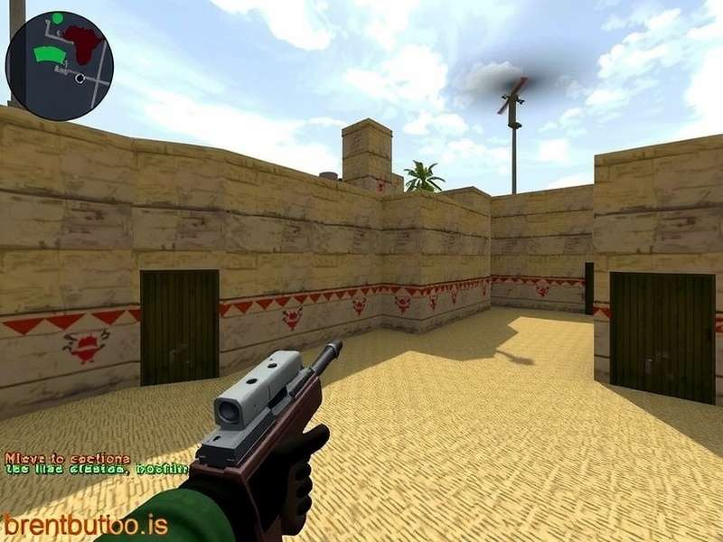 Counter Strike Source gameplay screenshot showing intense action