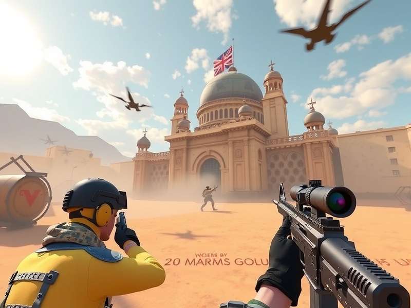 CS:GO Team executing a tactical site take on Mirage