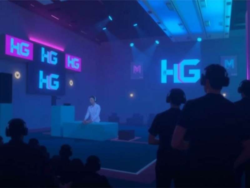 Professional CS:GO Esports Tournament Stage with Players Competing