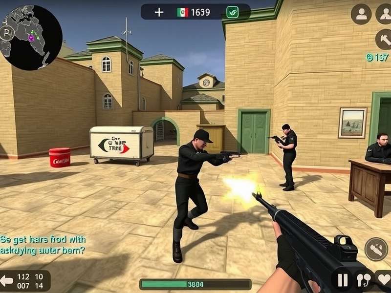 Counter Strike 2 gameplay with intense firefight on Dust II