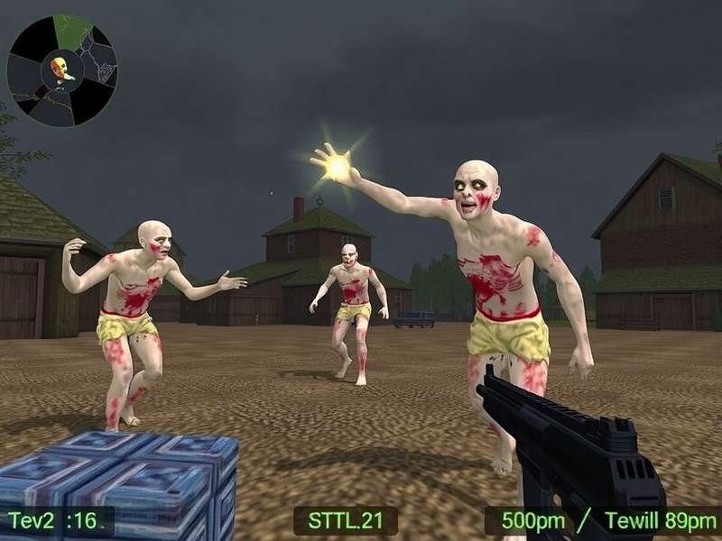Counter Strike Source Zombie Mod gameplay on an Indian server with players fighting zombies