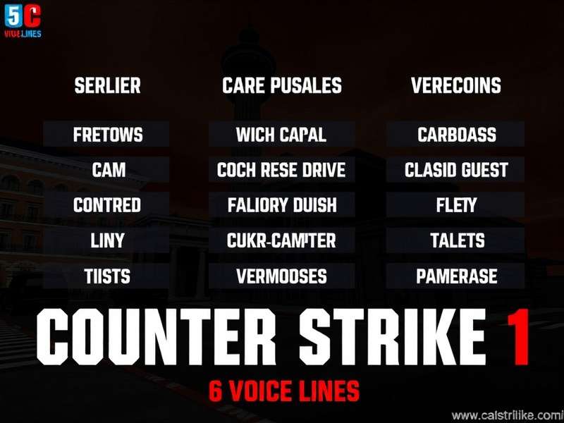 Counter Strike 1.6 voice command radio menu displayed on a classic de_dust2 map, showing the iconic radio wheel interface.