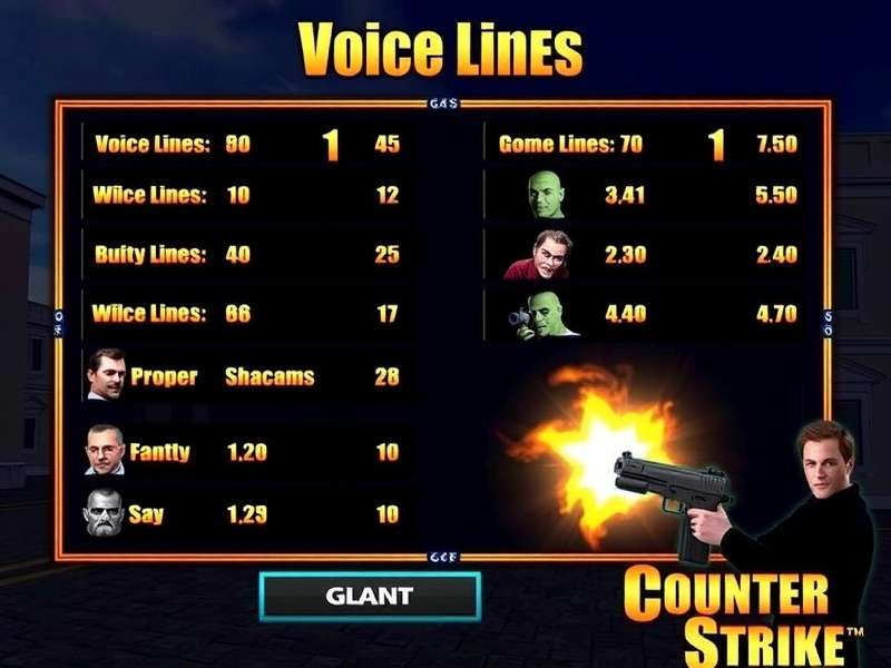 Bar chart showing the most used CS 1.6 voice lines on Indian servers with Enemy Spotted leading at 42 percent.